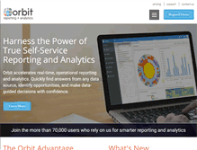 Tablet Screenshot of orbitanalytics.com